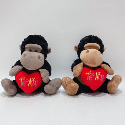 Pluche Toy Gorilla With Red Heart Item met BSCI-Controle