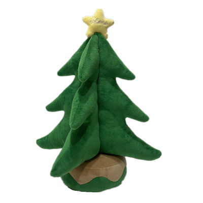 13.78in 35CM Decorative Stuffed Animals Singing Christmas Tree Toy For Home Decoration