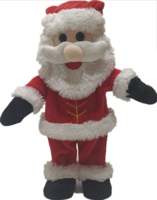 36cm 14.17in het Speelgoed Muzikale Dansende Santa Claus Repeating Function van de Kerstmispluche