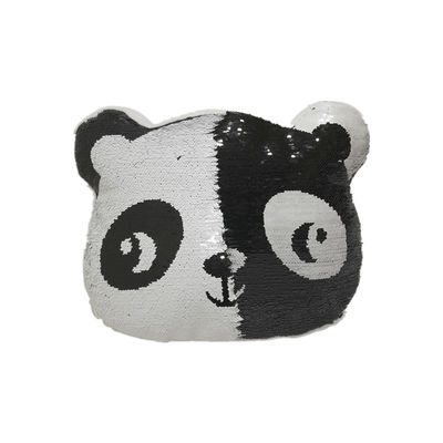 2D Flip Sequin Panda Plush Pillow-Schuim 32CM van het Kussengeheugen 16 Duim