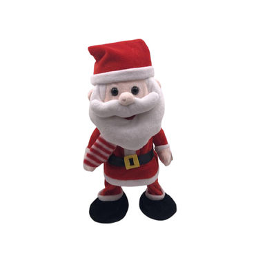 Het zingen van Verstikkende Kerstmis Santa Plush Toy 33cm