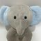2023 Nieuwe komst baby pluis speelgoed pluis ring olifant met ratel BSCI fabriek