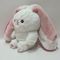 25cm 10&quot; Roze&amp; Wit Paasfeest Plush Toy Bunny Konijn Stuffed Animal in aardbeien