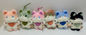 Raccoon Plush Gevulde Dieren Speelgoed, 6 Kleuren Gevulde Dieren Sleutelhanger Kawaii Home Decoraties Verjaardagscadeautjes voor kinderen