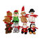 15cm 5.9in Kerstmis animeerde Gevulde Dieren die Stuk speelgoed 8 van de Peperkoekpluche Asstd zingen