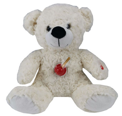 Hot-Selling Light Up LED Gevulde Dier Kleurrijke Glowing Plush Teddy Bear Projectie Licht Lullaby Plush Teddy Bear