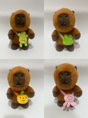 Terugpraten & Bewegende Capybara met Verschillende Schoudertas Pluche Speelgoed Elektronisch Speelgoed Beste Kinder Cadeau
