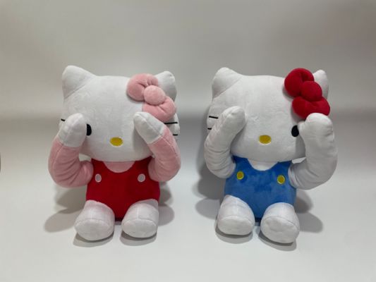 2 Kleuren Piep-kuiken Hello Kitty Educatief Speelgoed Beste Cadeau voor Kinderen Pluche Speelgoed