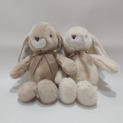 2 Gevarieerd Zittend Lop-Oor Rabbit Plush Speelgoed Zachte & Schattige Gevulde konijn voor baby
