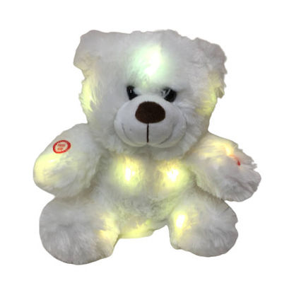0.82ft 0.25M LEIDENE Pluche Toy Colour Changing Teddy Bear met Lichten en Muziek Bonthaar