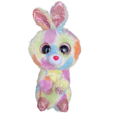 Pluche Toy Bunny Teddy van band de Kleurstof Gepersonaliseerde Pasen 15cm 5,9 Duim