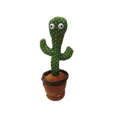 Het registreren Herhalend het Dansen het Zingen Cactuspluche Toy Customized