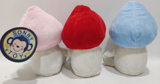 Drie kleuren plaat bewegende paddestoelen links en rechts elektrisch pluis speelgoed zachte comfort pop
