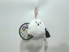 Gezellige witte spook schooltas charmante schattig pluis pop sleutelhanger