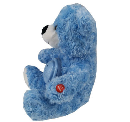 Hot-selling LED gevulde dier kleurrijk gloeiende pluis Teddy Bear projectie licht wiegeluid pluis Teddy Bear