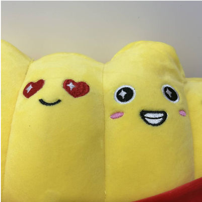 Emotionele frietjes 35cm schattig ondersteunend kussen huisversiering knuffel pluis speeltje