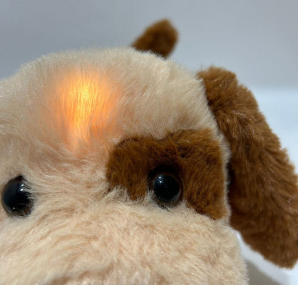Wollige en comfortabele pluis speelgoed puppy met verlichting muziek functie