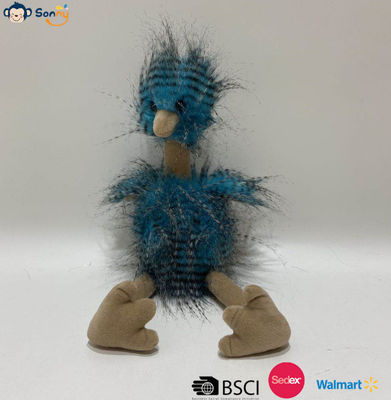 OEM-fabriek Groothandel Custom Blauwe Pauw Vloer Struisvogel Plush Speelgoed Geschenk Gevulde Dier