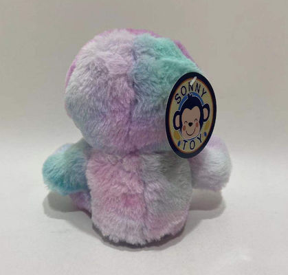 Custom Logo Recording En Herhaling Links En Rechts Bewegen Paarse Roze Tie-Dye Sloth Plush Toy