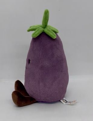 Paarse Aubergine Opname Pluche Speelgoed Gemaakt van Pluche Materiaal en 100% PP Katoen