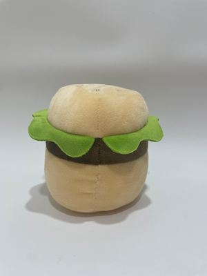 7 stuks diverse burger pluche speelgoed, schattige voedsel knuffeldieren voor kinderen en huisdecoratie