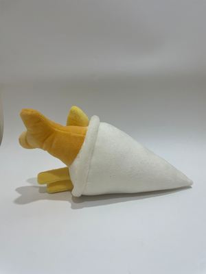 7 stuks diverse gefrituurde vis en chips pluche speelgoed, schattige voedsel knuffels voor kinderen en huisdecoratie