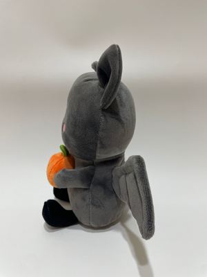 7 stuks diverse vleermuis met pompoen pluche speelgoed, schattige voedsel knuffels voor kinderen en huisdecoratie