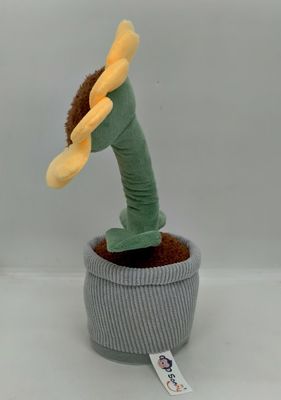 Zonnebloem Recording Plush Toy gemaakt van Plush materiaal en 100% PP katoen