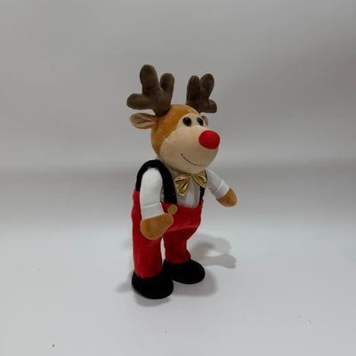 Zingende & Dansende Kerstman en Rendier