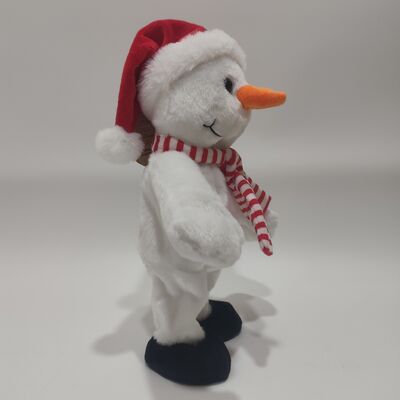 Singing & Dancing Christmas Snowman pluis speeltje