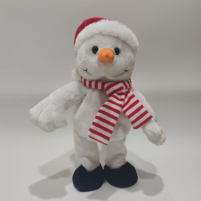 Singing & Dancing Christmas Snowman pluis speeltje