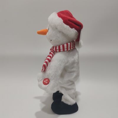 Singing & Dancing Christmas Snowman pluis speeltje