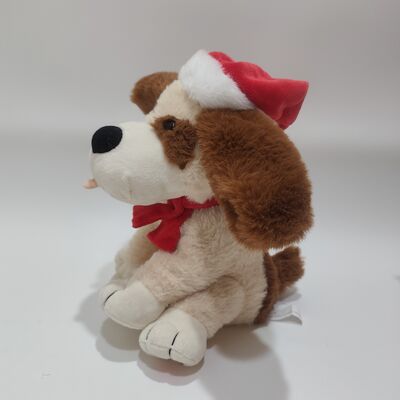 Muziek Zingen Kersthond met bewegende oren