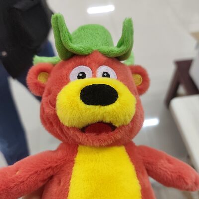 Registratie en herhaling Links en rechts bewegen aardbeienbeer