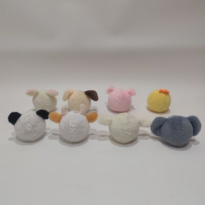 Levendige 8-delige collectie stuiterballen met boerderijdieren voor speeltijd