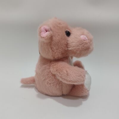 Zacht en knuffelig pratend nijlpaard pluche knuffeldier te koop