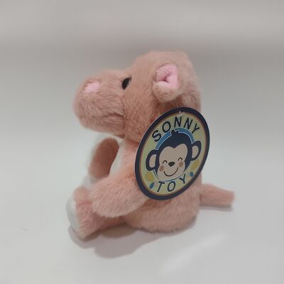 Zacht en knuffelig pratend nijlpaard pluche knuffeldier te koop