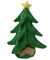 35cm 13.8in Gevulde Dierlijke Kerstboom Elektrische Pluche die Ladder Santa Claus beklimmen