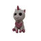 Unicorn Keychain With Heart Plush Toy Decorations Pink White 11Cm voor Zakken